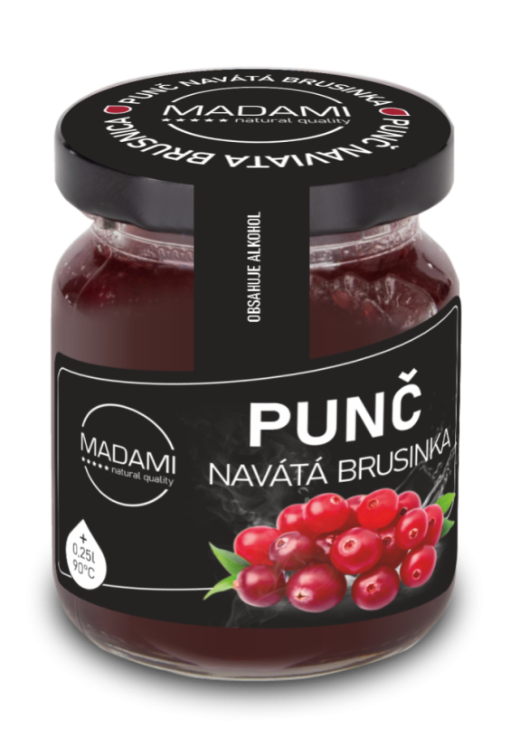 Ovocný punč - navátá brusinka