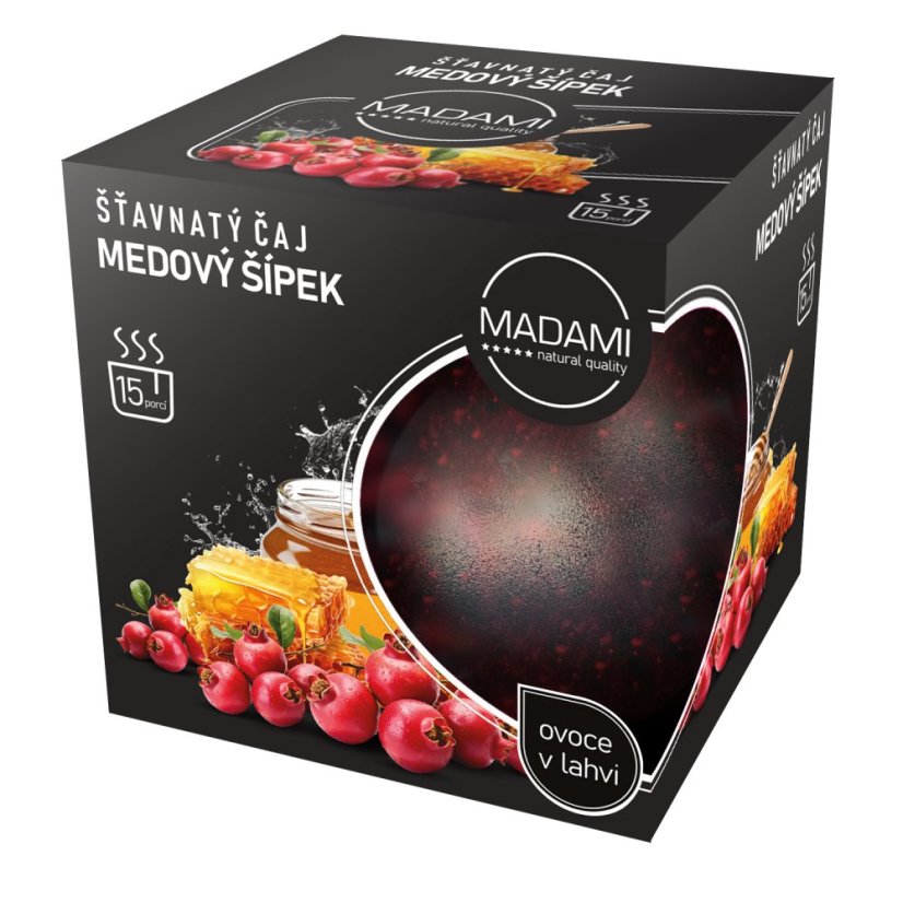 Šťavnatý čaj - Šípek s medem 500g 